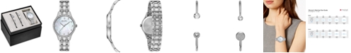 Bulova Women's Stainless Steel Bracelet Watch 32mm Gift Set 